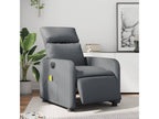 Grey faux leather electric reclining massage chair DDNX04602