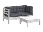 Brown wooden garden furniture set, 63.5x63.5x62.5 cm, 02 0015917 GPDH05024