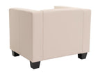 Domopure armchair 86x75x70cm white faux leather PKVZ33473
