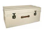 Decohaute white metal trunk with polyurethane handle, 265 liters, UCJD99322
