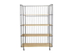 Industrial-style shelving unit on Domopure 4-tier shelf YUPL95967