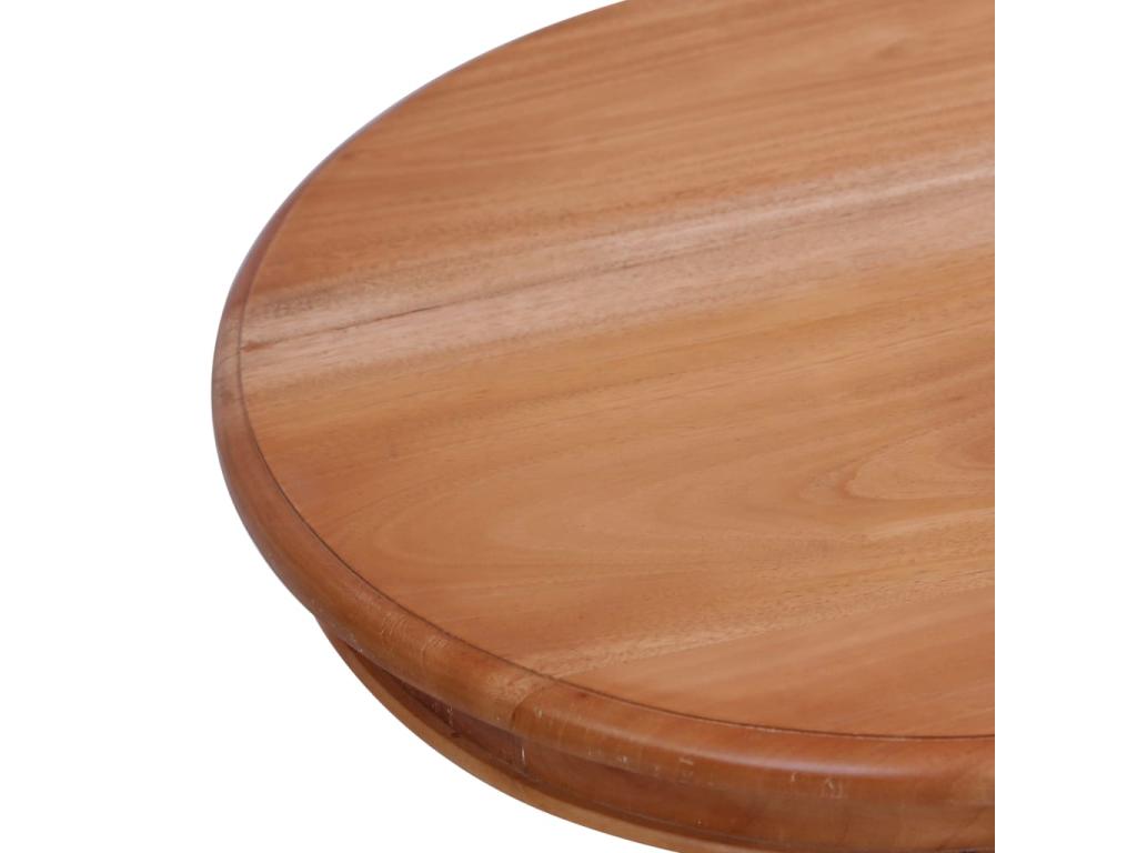 Natural side table 50x50x65 cm Solid mahogany wood MAUG00654