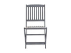 Folding Outdoor Chairs, 2 pcs, Solid Wood, Decohaute, 2 IDPQ37356