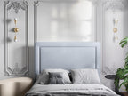 Domopure - Marie Headboard 180x120cm in light blue velvet - 180x8x120cm RVPM20118