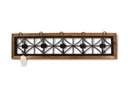 Domopureère Wooden Coat Rack with 5 Hooks, Brown, 82.5x7x20cm - Domopure WWNP54951