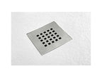 Domopure Slim White 70x130 cm Shower Tray in Synthetic Resin and Marble Powder with Free Drain GMAE02979