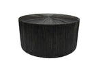 Decohaute Home - Coffee Table in Wood and Coconut Leaves O75cm and H35cm -tupai MVZP75310