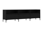 Black TV stand 150x30x44.5 cm engineered wood UCJK75576