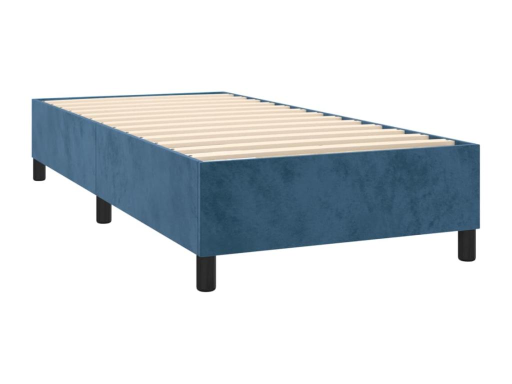 Decohaute bed base and mattress with LED light, dark blue, 90x200 cm CAMR49983