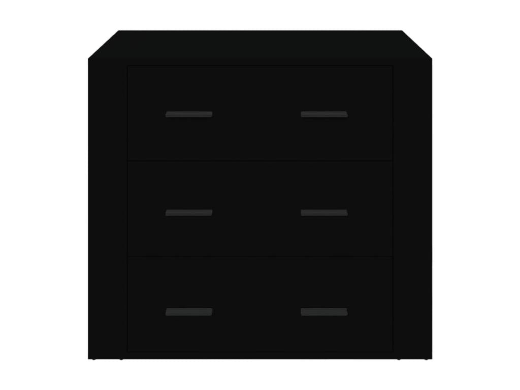 Black Buffet 80x33x70 cm Engineered Wood DZXZ42226