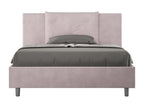 Double bed without slatted base, upholstered, 140x200 cm, microfiber, Decohaute QGDP38784