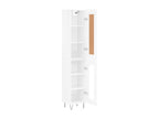 High-gloss white sideboard, 34.5x34x180 cm, engineered wood, ZGCJ25785