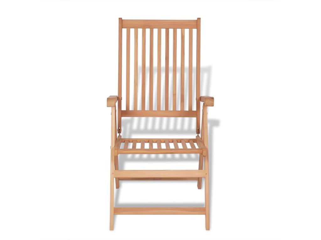 7-piece garden dining set and folding chairs, solid teak KTAY50502