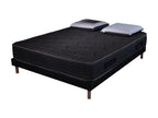 Decohaute Black Memory Foam Mattress Set - 140x190cm and 2 Visco Pillows 60x60cm - Black Bed Base CORT52284