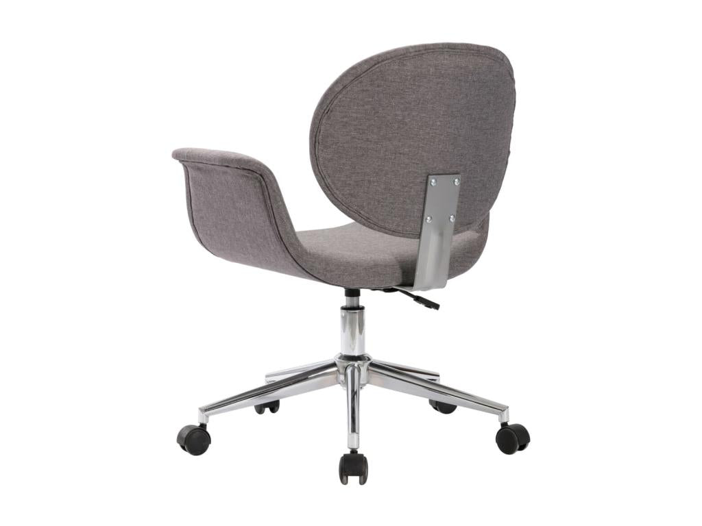 Grey Fabric Swivel Office Chair 3 JHTK72532