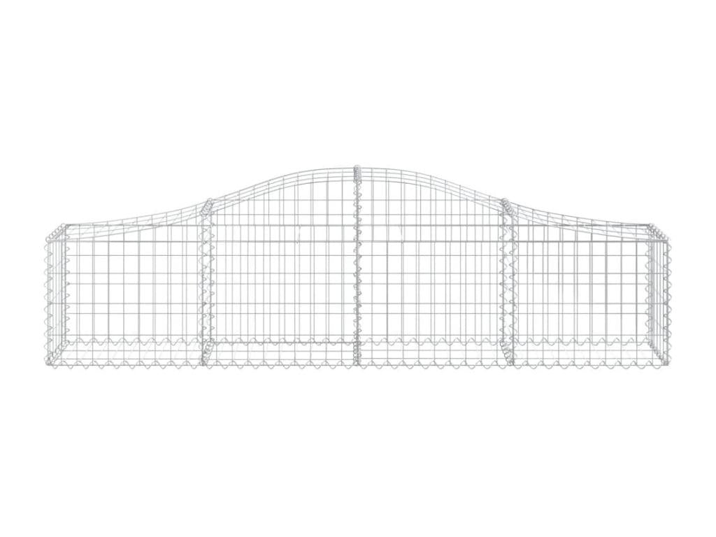 Arched gabion basket 200x30x40-60 Galvanized iron AIUI47006