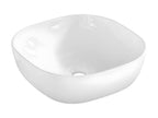 Domopure 140cm double vanity unit with 2 niches, White and Wood CMKX21335
