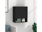 Black wall cabinet 60x31x70 cm Engineered wood CKLD37535