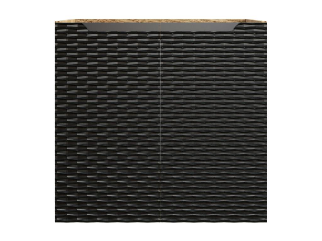 Decohaute CUW60 2D Under-Sink Cabinet 60x46x57 Black ODFG25598