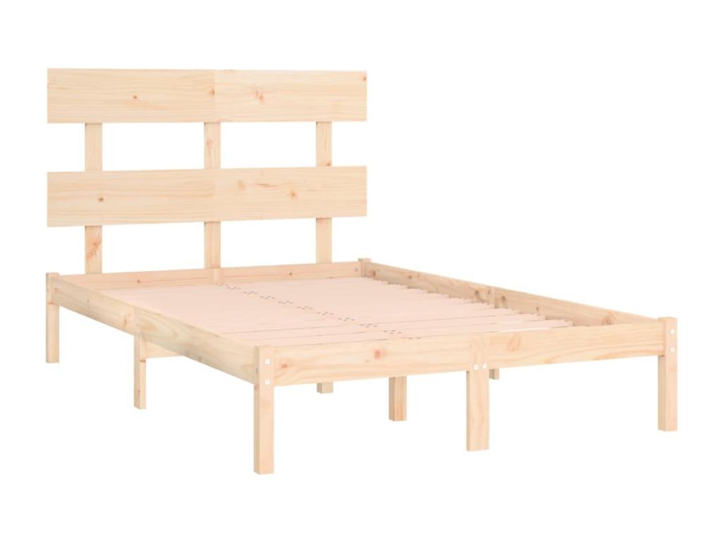 Solid wood bed frame 120x190 cm Small Double ONMY20936