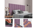 Decohaute Set of 6 Self-Adhesive Linen Wall Panels for Sound Absorption and Shock Protection, and Decohaute Headboards, 60x30cm x6 TDRU48584
