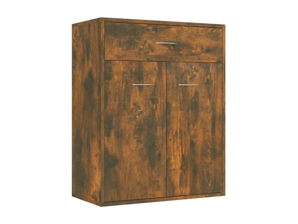 Smoked Oak Buffet 60x30x75 cm Engineered Wood XLFV69638