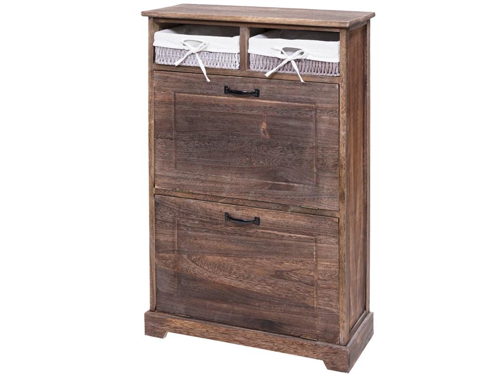 Domopure-H19 brown shoe cabinet OFHI19390