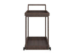 Brown bar trolley 100x45x83 Wicker resin KIYK65693