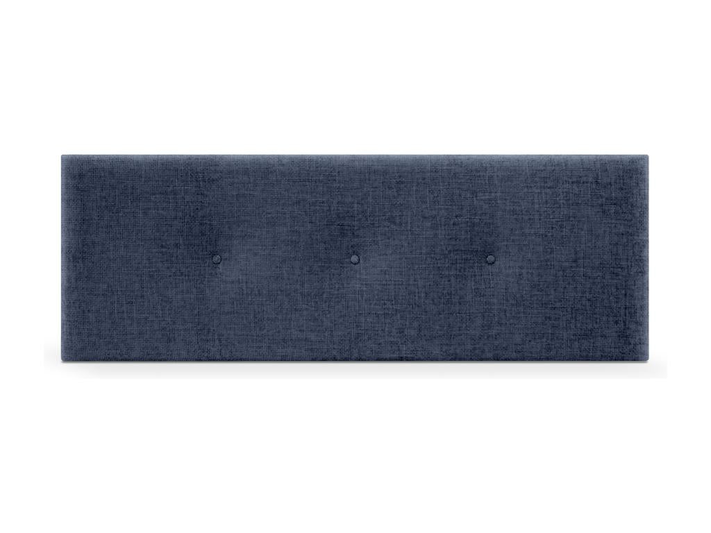 Chicyla Natural Wool Headboard with Buttons 150x50cm for 150cm Beds - Blue NSXA53610