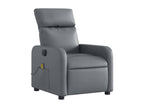 Grey faux leather electric reclining massage chair DDNX04602