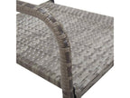 5-Piece Garden Dining Set, Wicker Resin, Grey SLWI88559