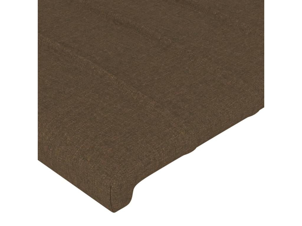 2-Piece Headboard Set, Dark Brown, 80x5x78/88 cm, Fabric TNNP78385