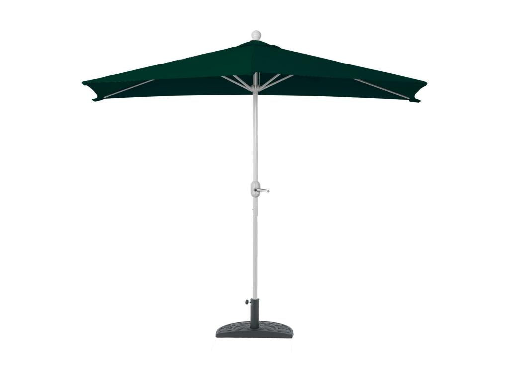 Parla semi-circular parasol - half-parasol for balcony - UV 50 polyester/aluminum 3kg - 300cm green with stand ONWW74981