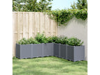 Grey planter 160x160x53 cm polypropylene EMEB65708