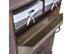Domopure-H19 brown shoe cabinet OFHI19390