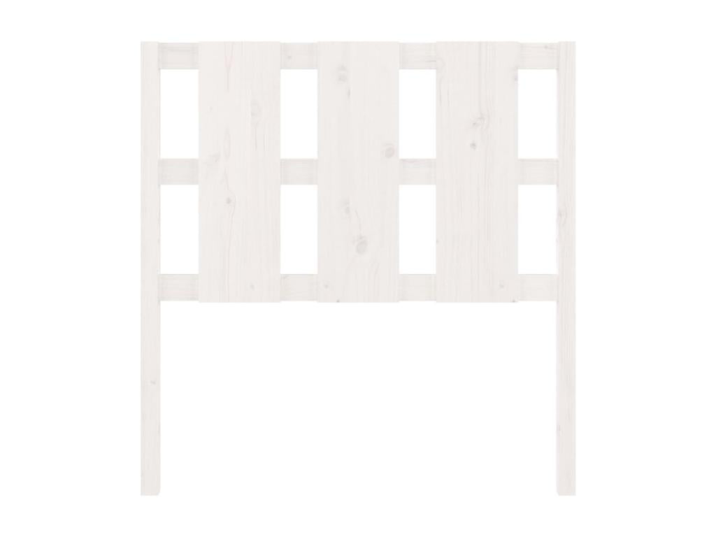 White headboard 105.5x4x100 cm solid pine wood RLLE87527