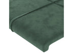 Headboard with wings, Dark Green, 83x23x118/128 cm, Velvet, YSZS08842