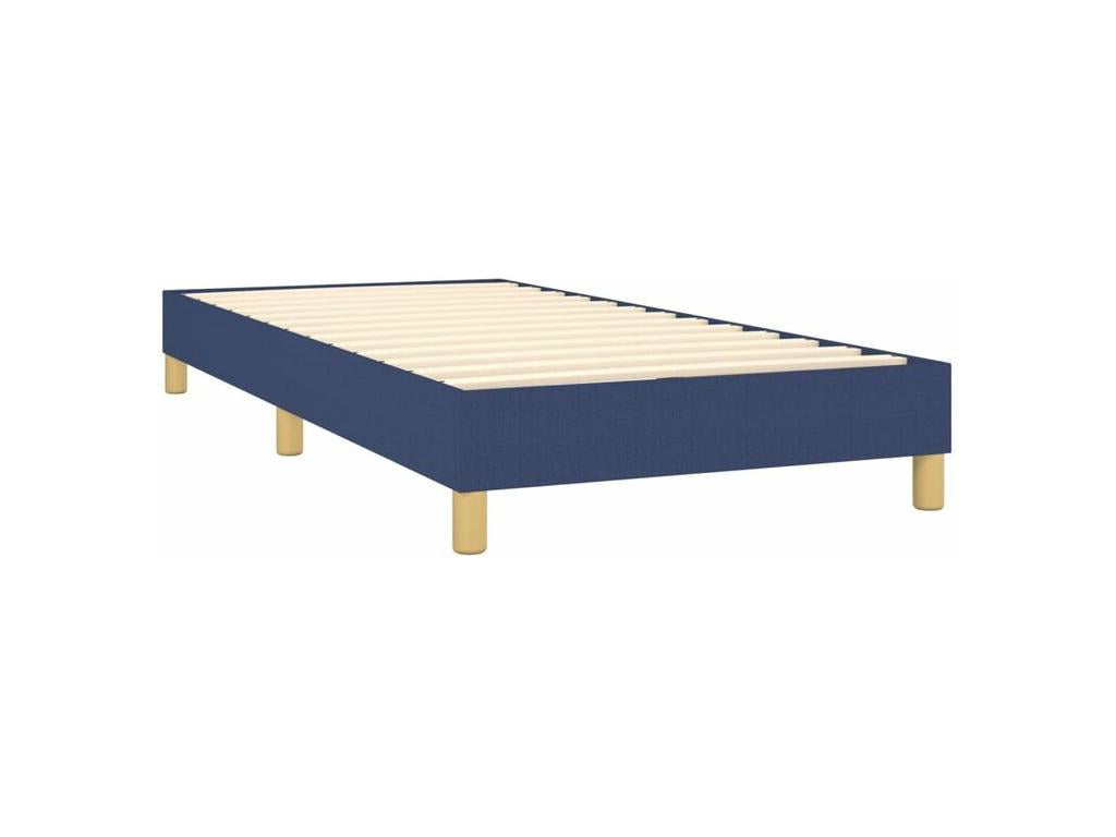 Domopure bed base with mattress and blue LED lighting, 80x200 cm, fabric VTLI77593