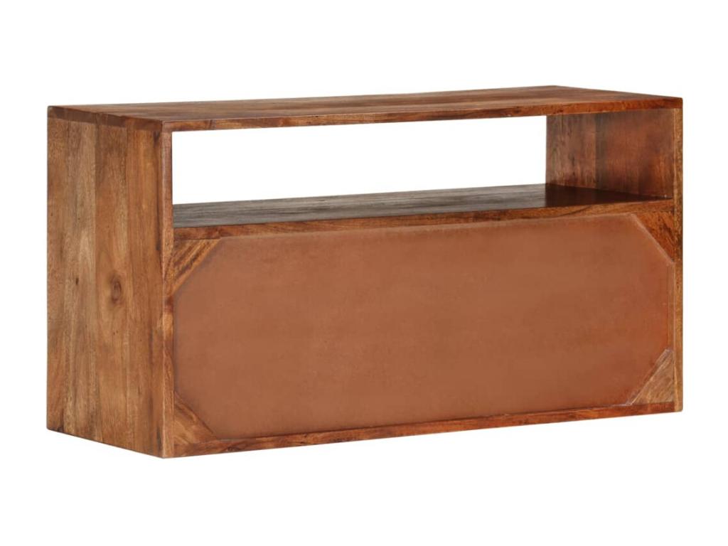 TV stand 80x30x42 cm Solid Domopure wood IINI54279