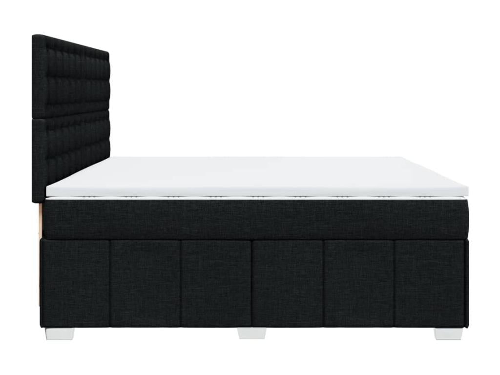 Domopure bed base with black mattress 200x200 cm fabric QKXQ24299
