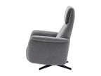 Kastelle 2-Motor Electric Recliner Chair in Dark Grey Fabric ZQEH92487