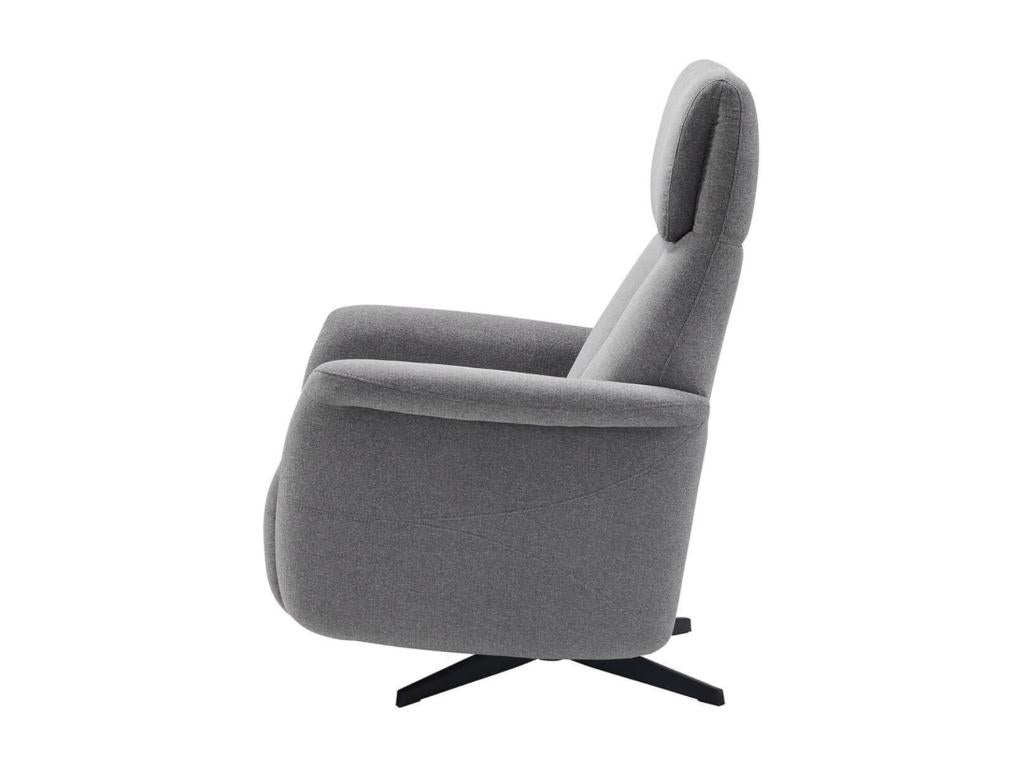 Kastelle 2-Motor Electric Recliner Chair in Dark Grey Fabric ZQEH92487