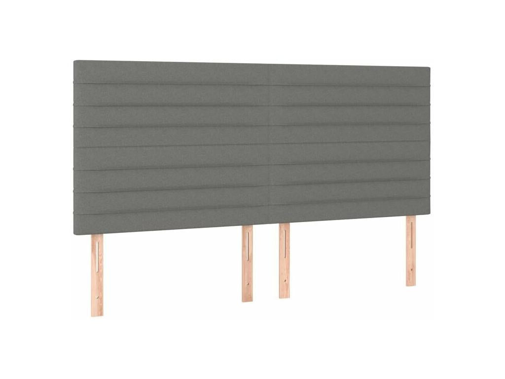 Domopure bed base and mattress with LED lighting, Dark Grey, 180x200 cm, OSHH64392