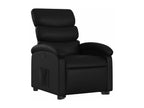 Black Faux Leather Reclining Armchair DAMX71098