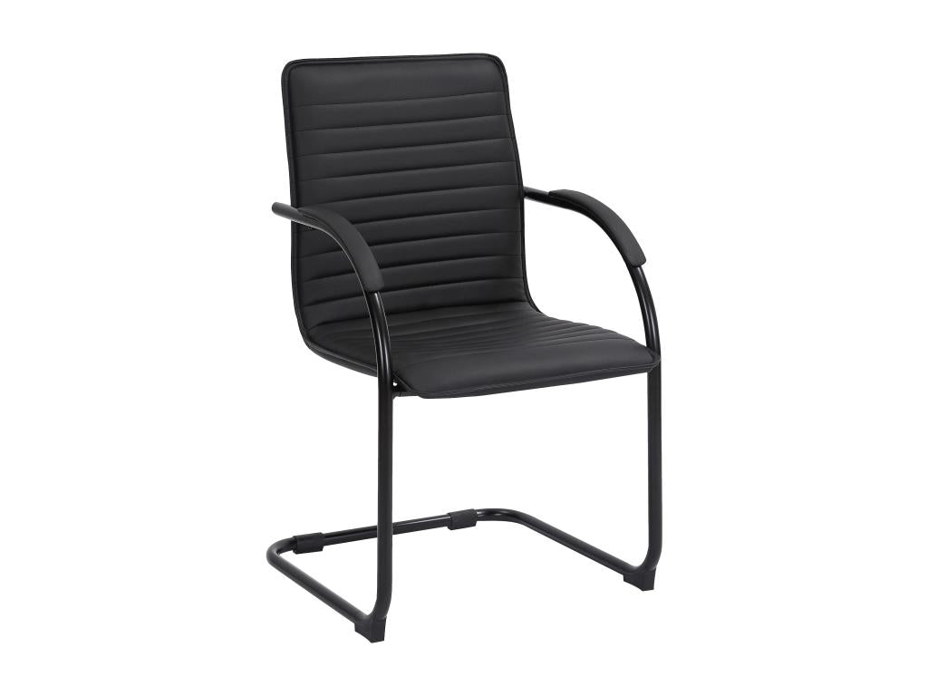 Rocking chairs - Faux leather / White - Black / Black - Tira QOEN98899