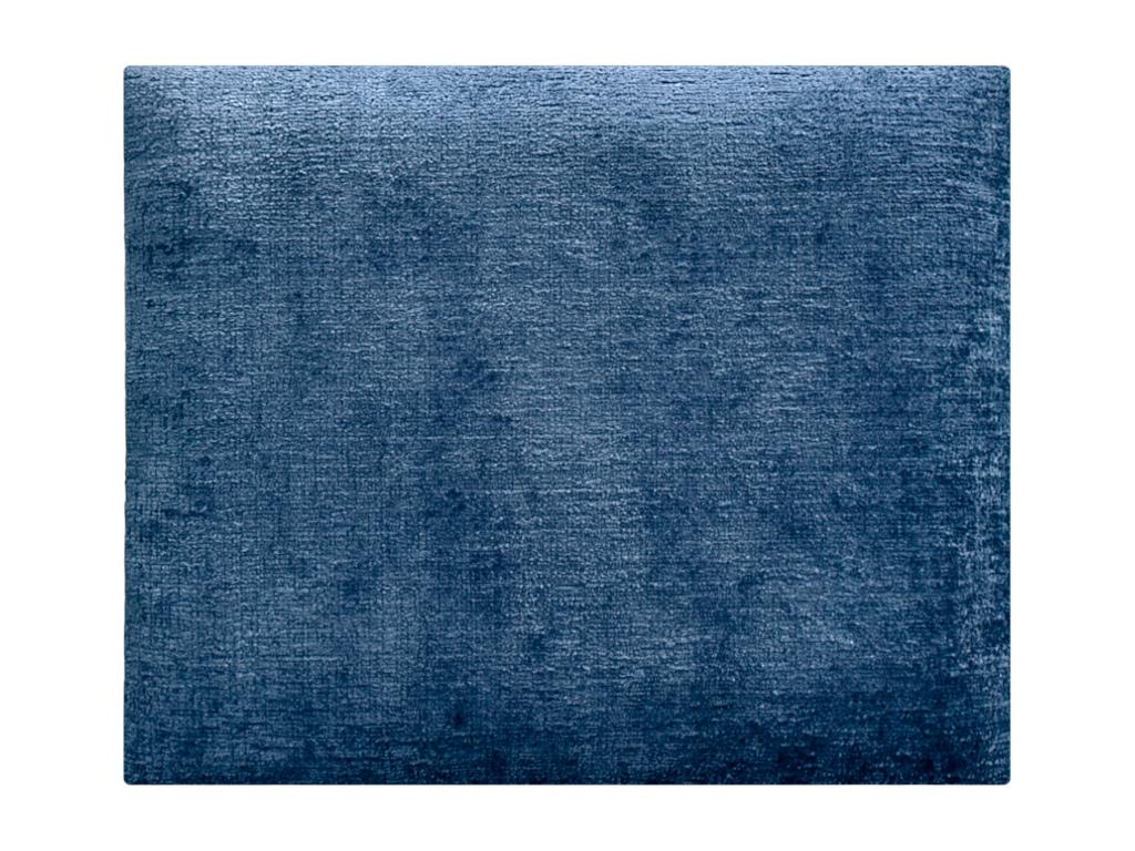 Domopure Upholstered Headboard in Eco-Friendly Wool, Composed of Interchangeable Self-Adhesive Panels, Luxury Upholstered Bedroom, Blue, 190 cm, YZEY78296