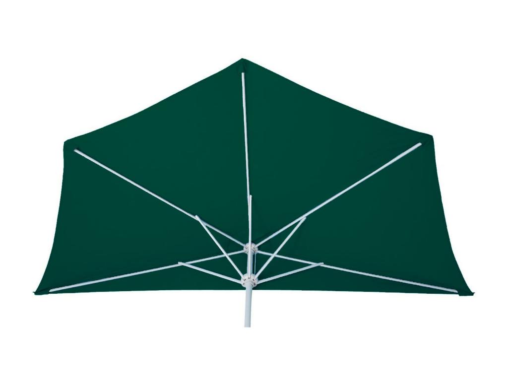 Parla semi-circular parasol - half-parasol for balcony - UV 50 polyester/aluminum 3kg - 300cm green with stand ONWW74981