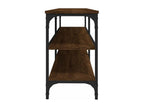 Brown oak TV stand 140x30x50 cm engineered wood FOYP32324