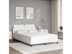 Bed frame with LED lighting, mattress not included, white, 120x200 cm, JMUK39702