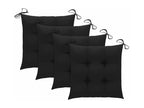 Garden chairs with cushions, 4 pieces, solid teak wood KYVM76078